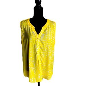 🎀Hanna & Gracie XXL Yellow Spring Sleeveless Ladies Top
